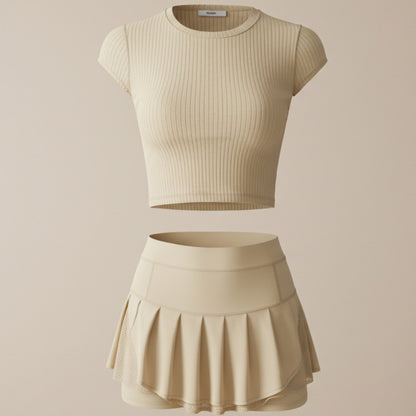 The Tempo Pleat Skort Set