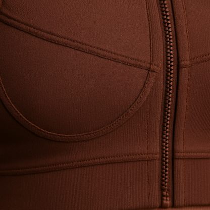 The Apex Zip Set – Espresso Compression Sculpt Co-Ord