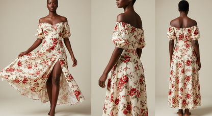The Viridian Bloom Dress