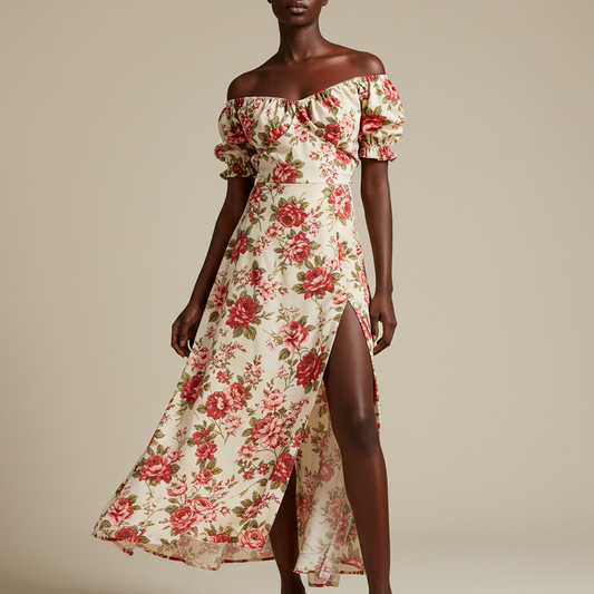 The Viridian Bloom Dress