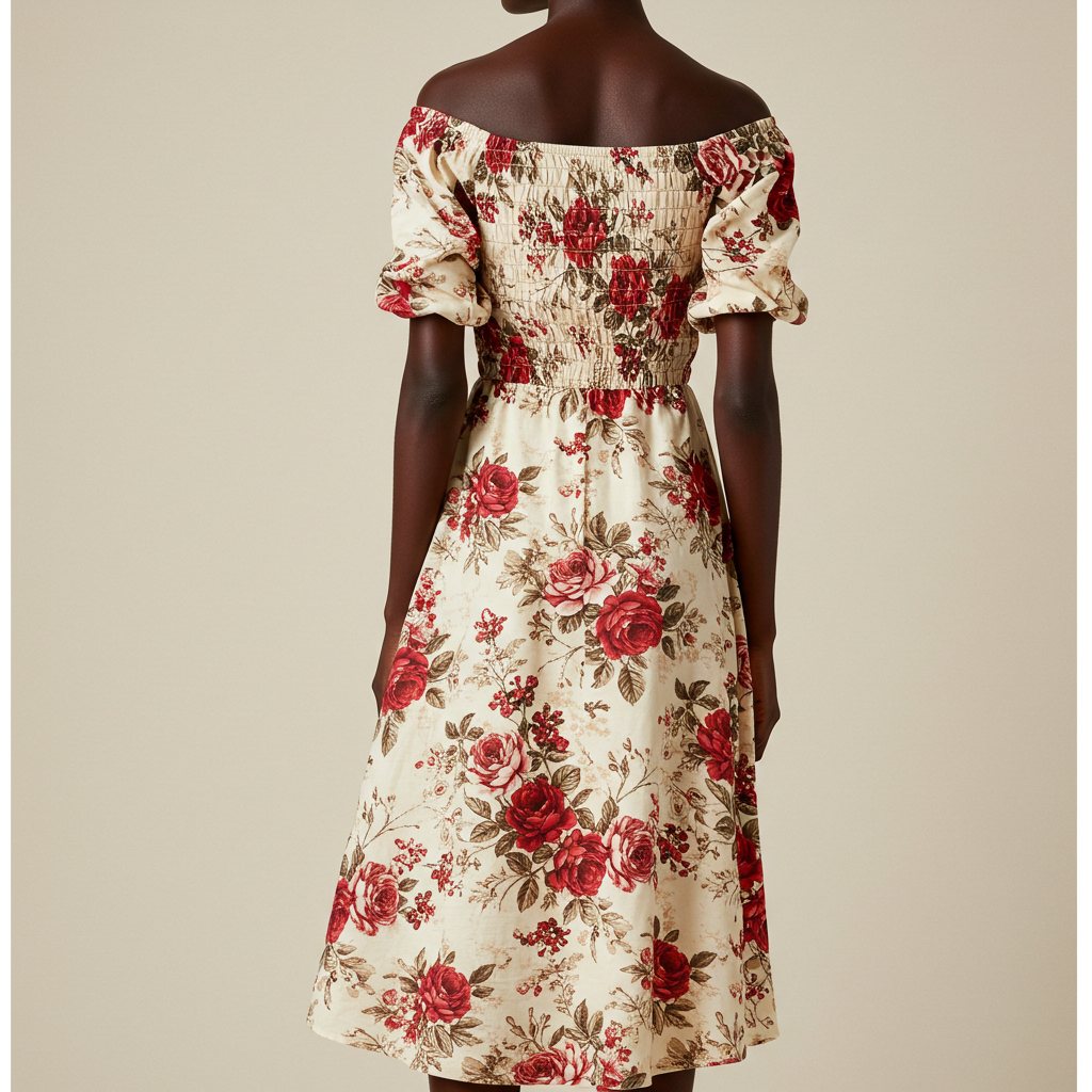 The Viridian Bloom Dress