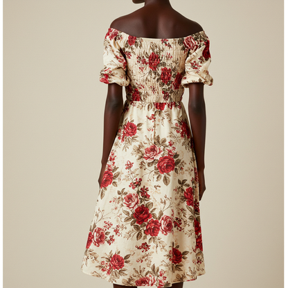The Viridian Bloom Dress