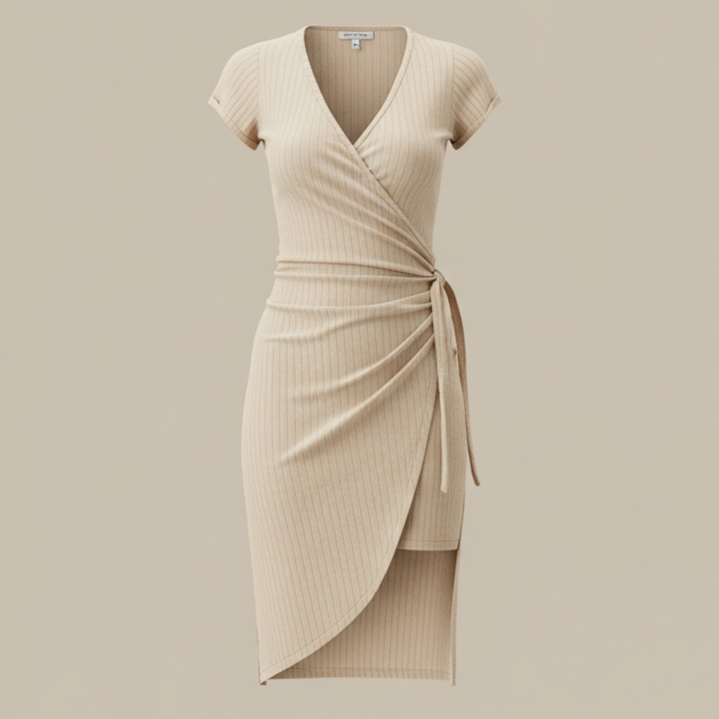 The Tempo Rib Wrap Dress